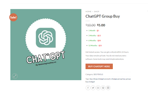 ChatGPT Group Buy