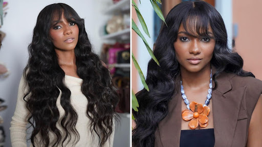 Curly Wig with Bangs