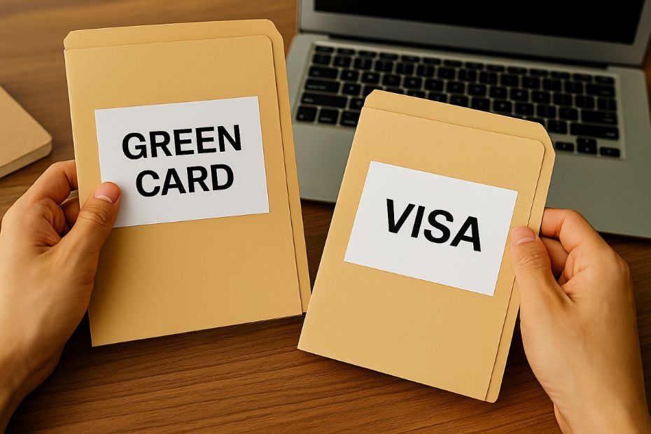 Difference Between a Green Card and a Visa
