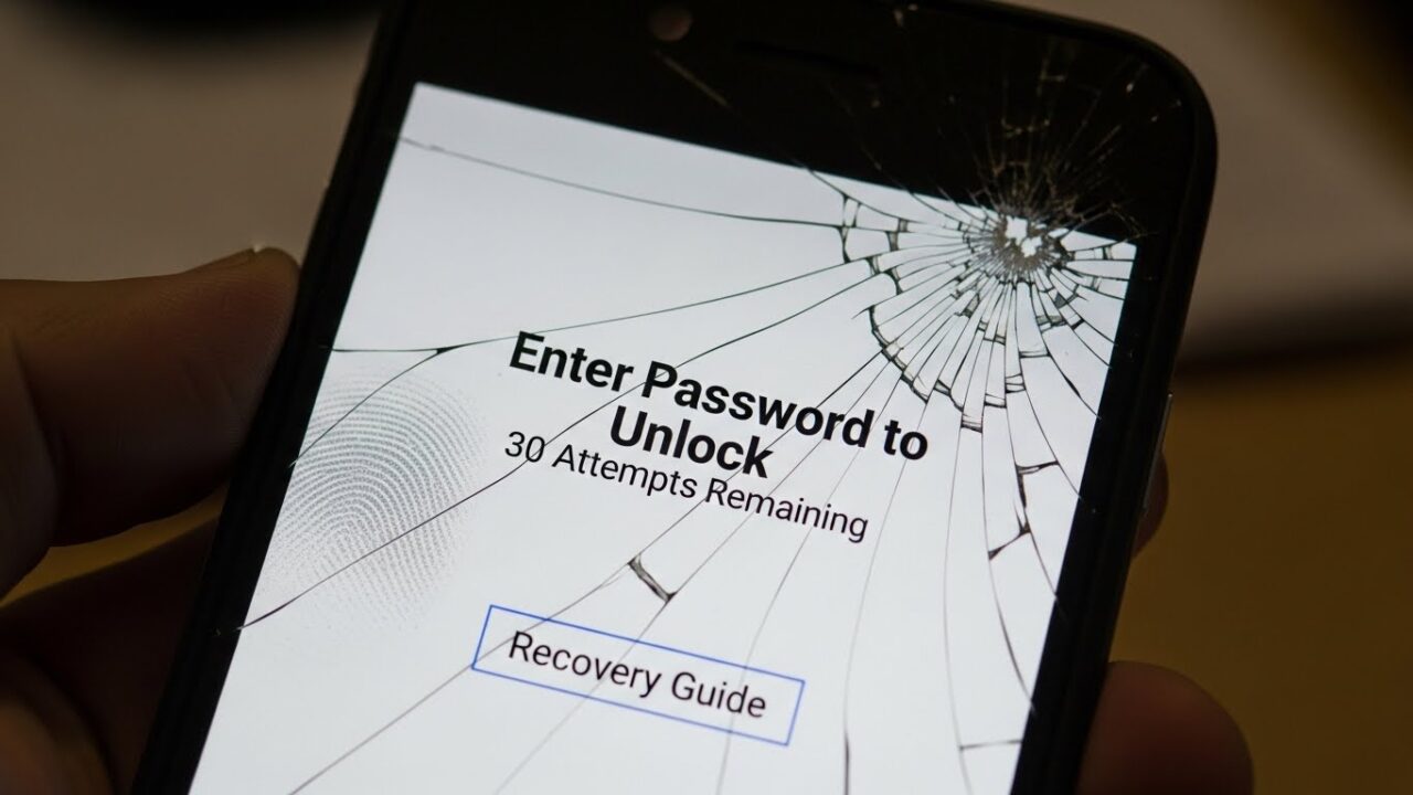 Enter Password to Unlock: 30 Attempts Remaining: Recovery Guide