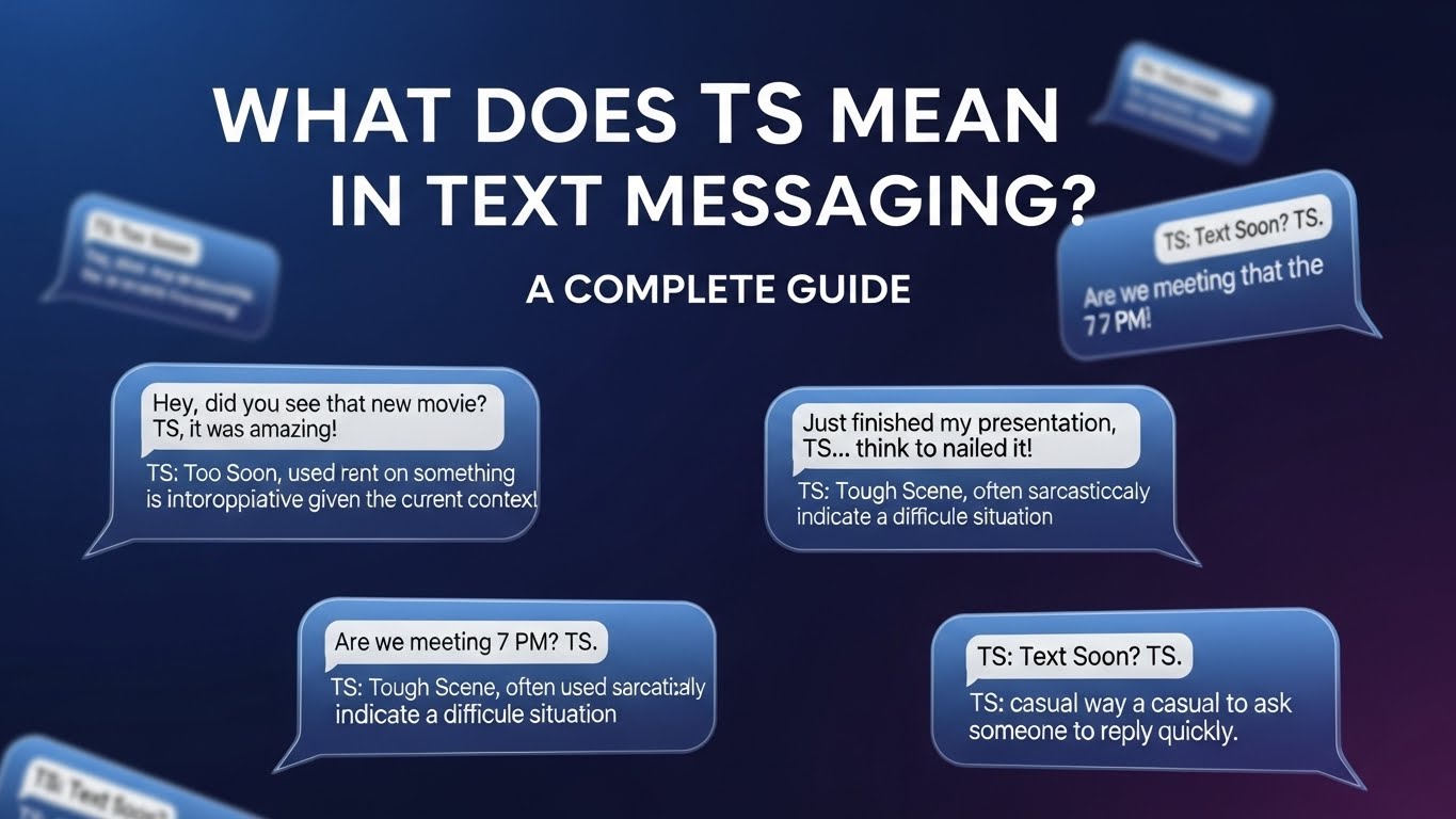 What Does TS Mean in Text Messaging